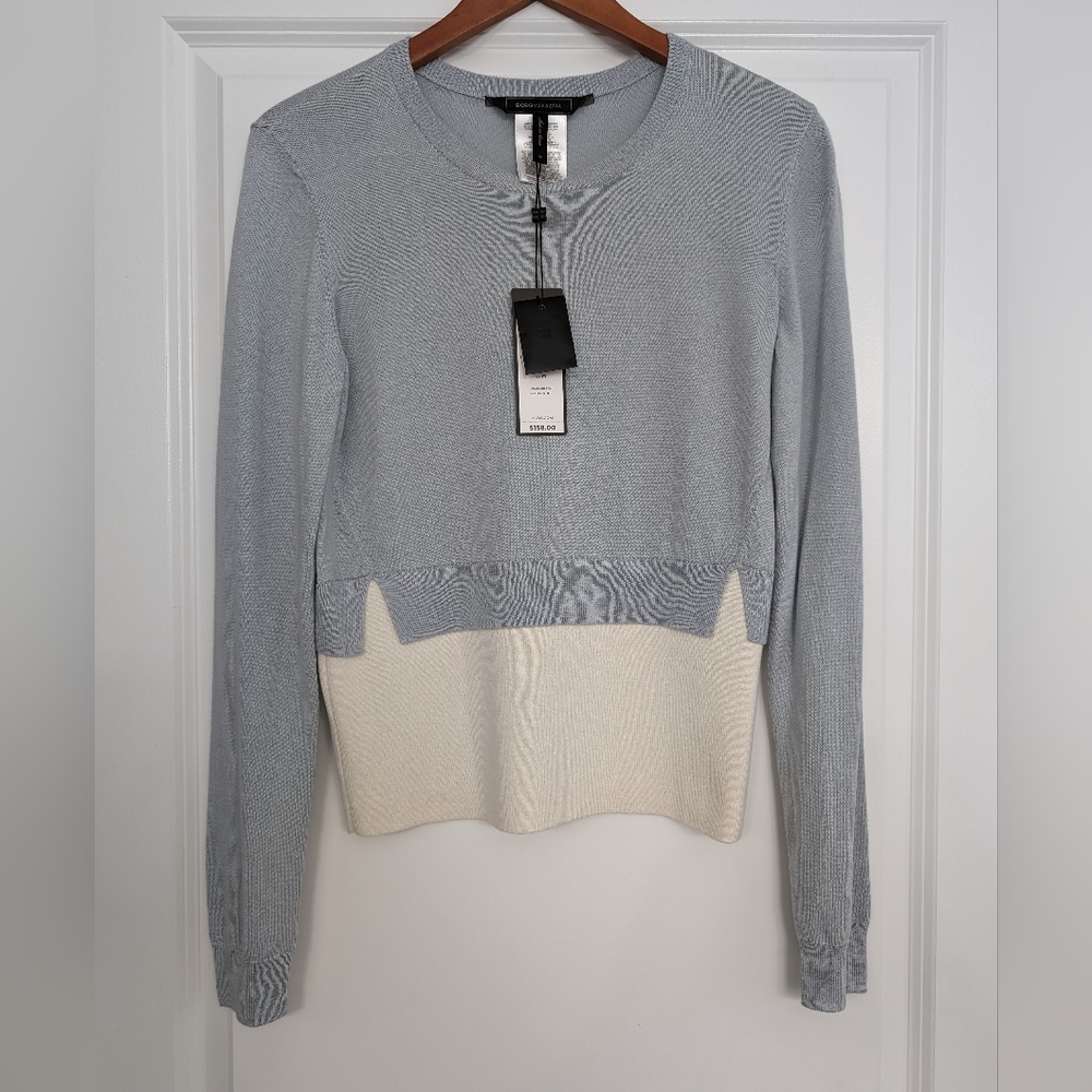 BCBG Maxazria color block sweater